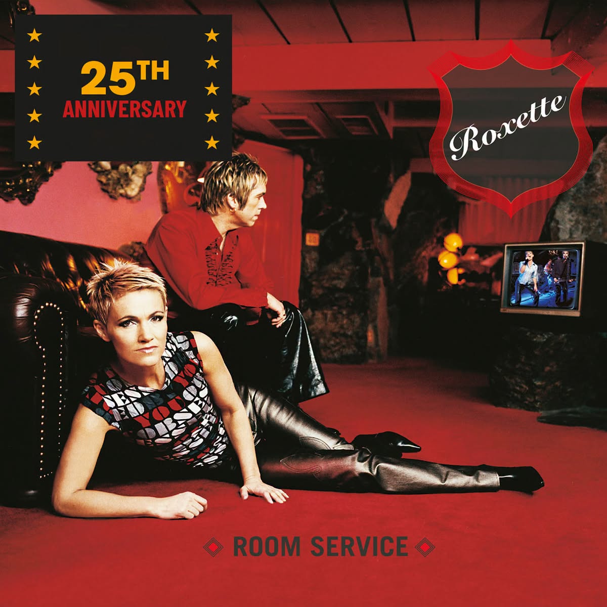Vinyle Room Service (25th Anniversary) - Roxette | Édition Limitée Rouge & Noir Marbré