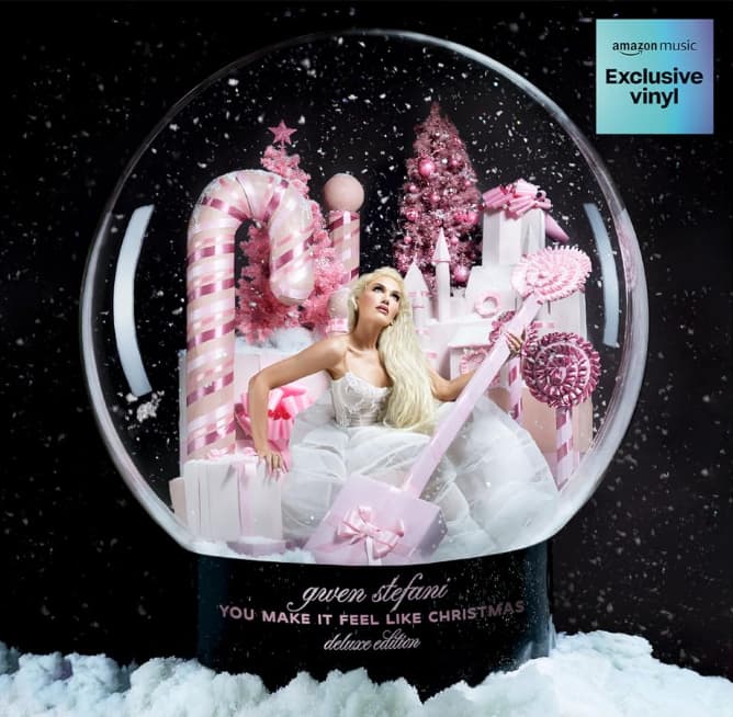 Vinyle You Make It Feel Like Christmas (Deluxe) - Gwen Stefani | Exclusivité Amazon [Snow/Baby Pink 2 LP]